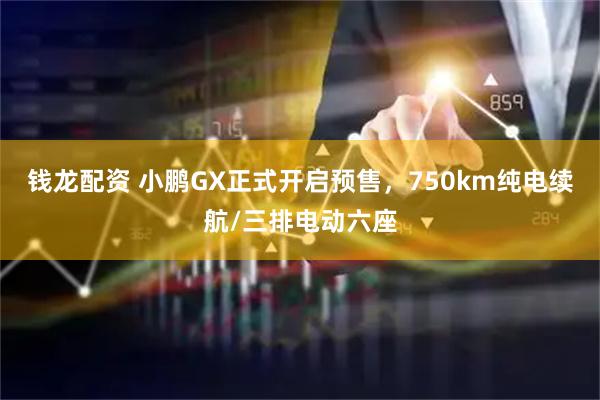 钱龙配资 小鹏GX正式开启预售，750km纯电续航/三排电动六座